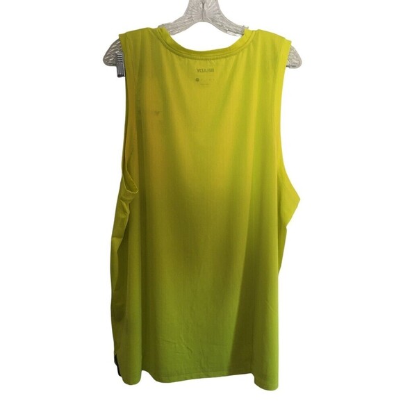 Tom Brady Brand Tank Top Men's Size XXL Neon Yellow Run Tank Sulphur - Picture 4 of 5